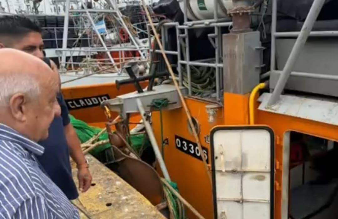 Durdos recorrió el Puerto de Rawson y reafirmó el rumbo sindical junto a los marineros