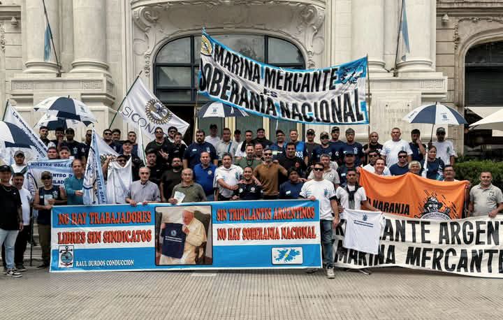 Protestas del SOMU en Rosario y Santa Fe Defendiendo la Soberanía Nacional: