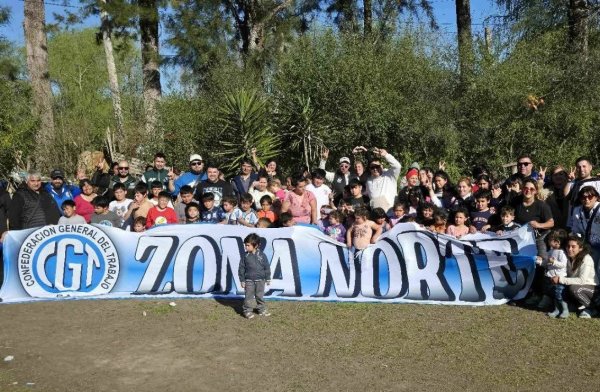 Mientras el Gobierno ajusta, la CGT Zona Norte  llevo solidaridad al Delta.